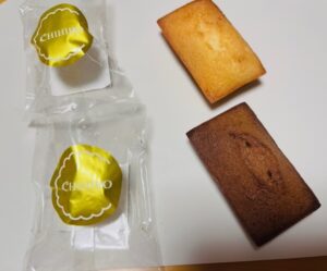 ちひろ菓子店のフィナンシェ